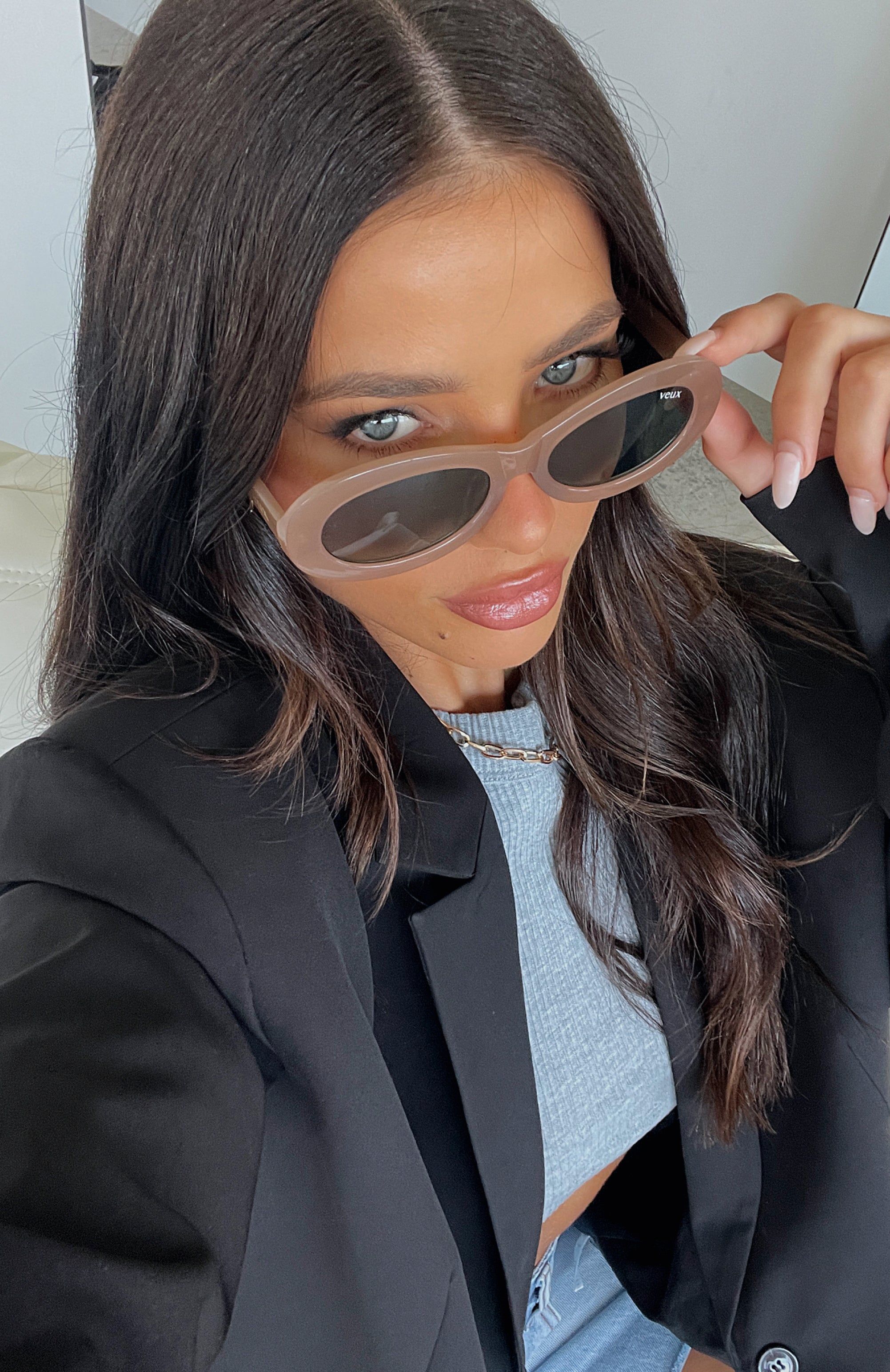 Emilia Sunglasses Cinnamon sold by White Fox Boutique