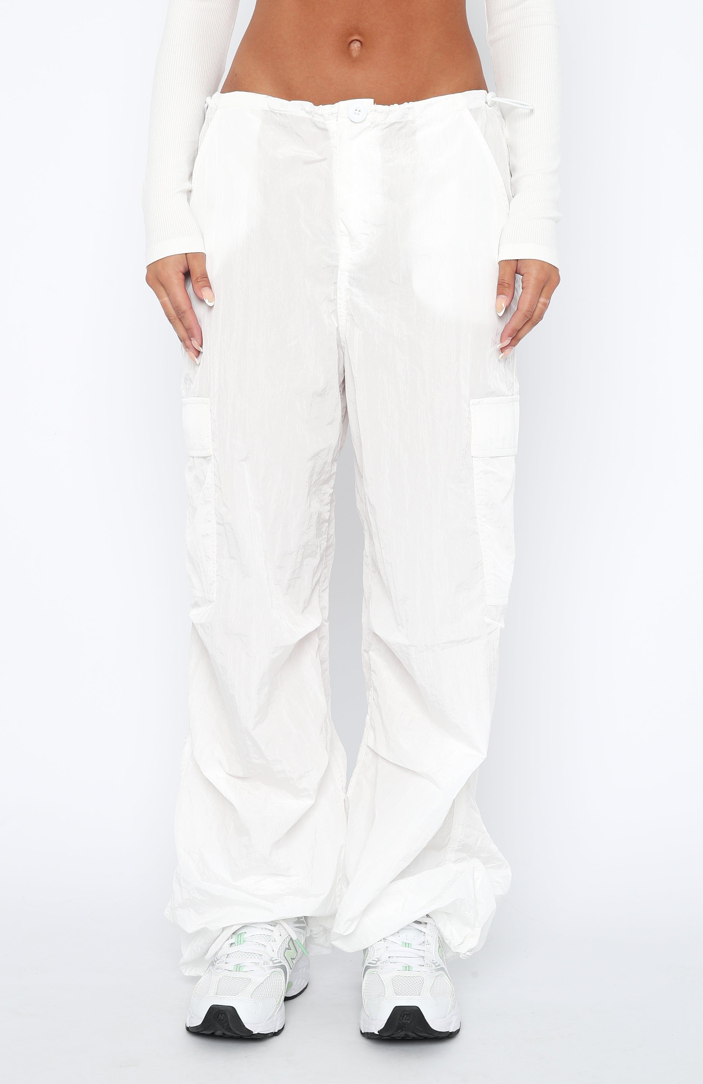 Be The Moment Pants White sold by White Fox Boutique product image thumbnail 2