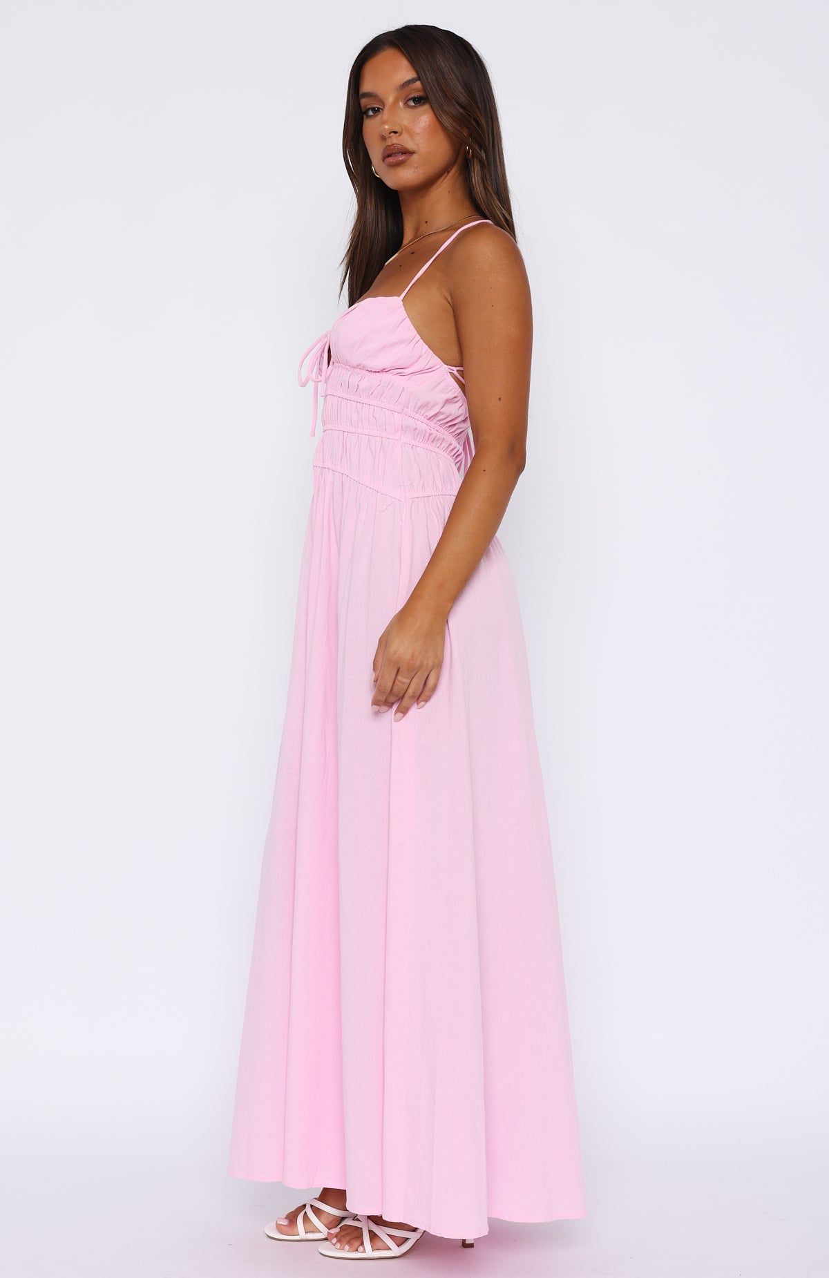 Late Morning Maxi Dress Pink sold by White Fox Boutique product image thumbnail 3