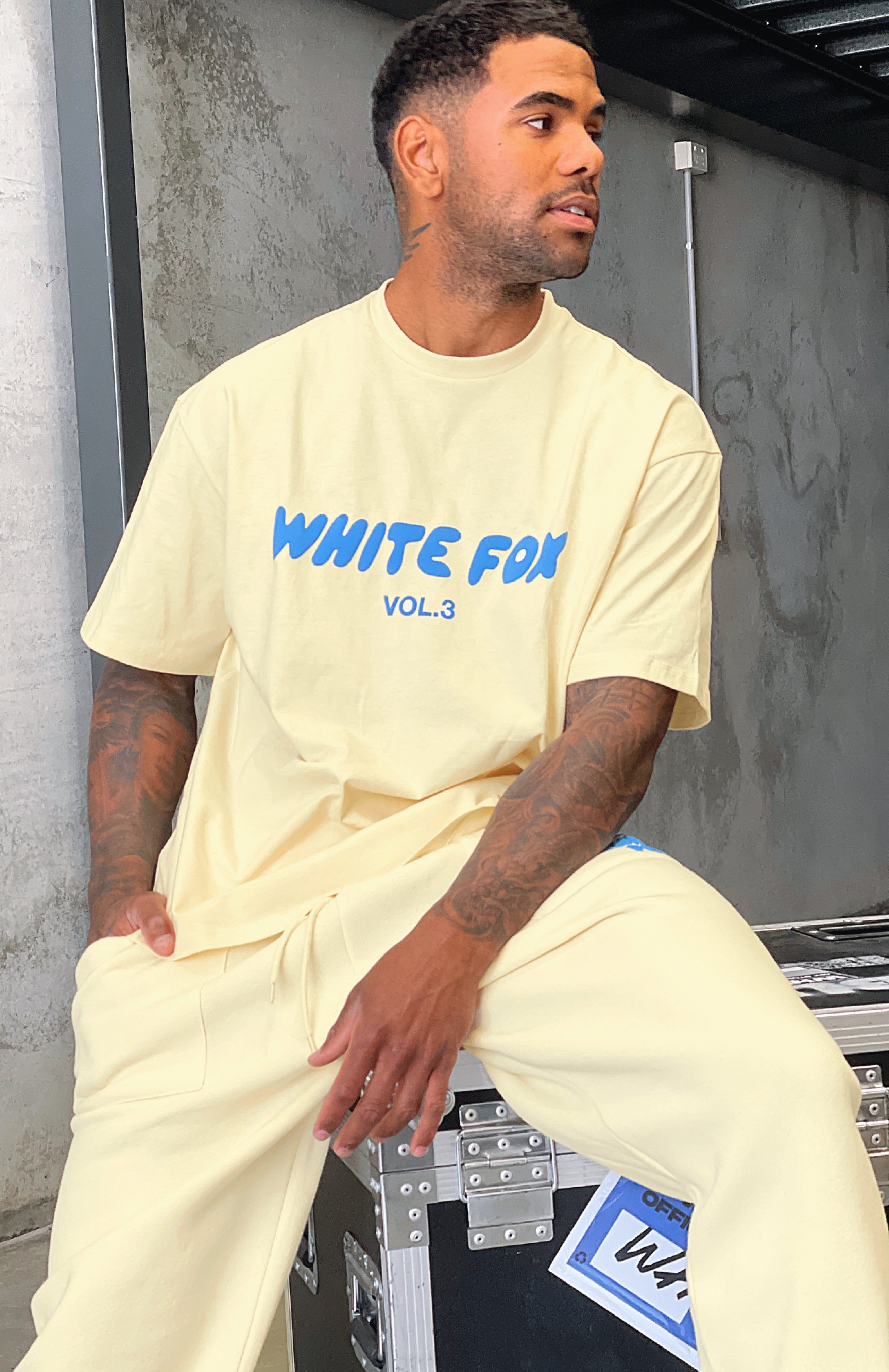 Offstage Oversized Tee Buttercream sold by White Fox Boutique product image thumbnail 5