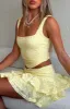 Let's Have Some Fun Lace Bustier Lemon sold by White Fox Boutique