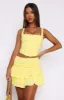 Let's Have Some Fun Lace Bustier Lemon sold by White Fox Boutique