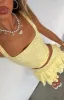 Let's Have Some Fun Lace Bustier Lemon sold by White Fox Boutique