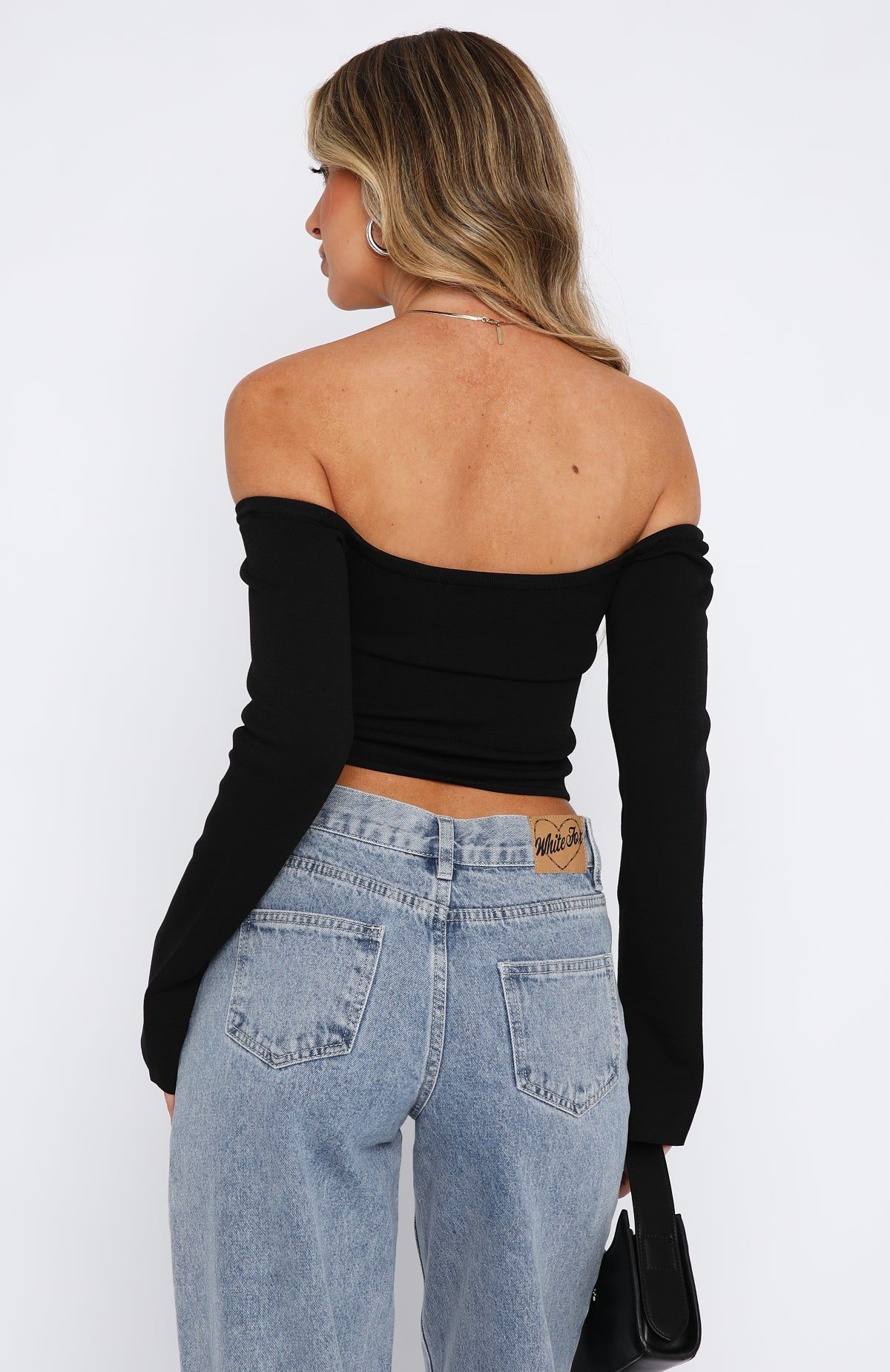 It's Just Us Long Sleeve Top Black sold by White Fox Boutique product image thumbnail 4