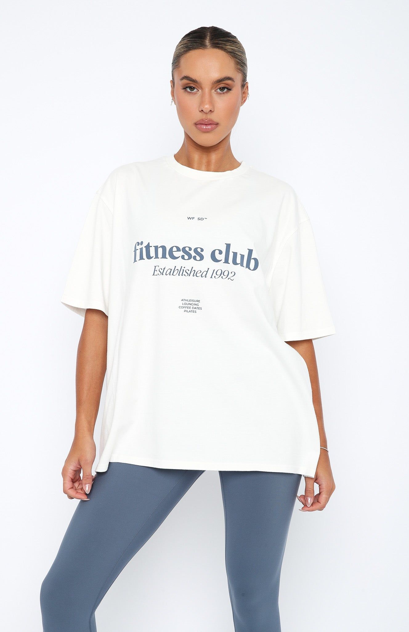 Nate Oversized T-Shirt White sold by White Fox Boutique product image thumbnail 3