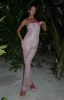 Better Than Before Sequin Maxi Dress Pink sold by White Fox Boutique