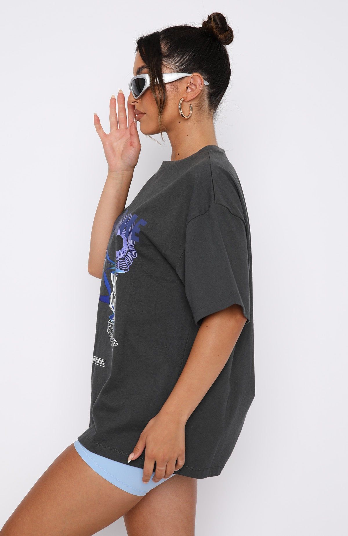 Enter The Dream Oversized Tee Charcoal sold by White Fox Boutique product image thumbnail 3