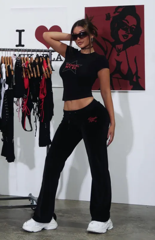 Side Piece Pants Black sold by White Fox Boutique