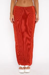 Look Here Maxi Skirt Rust sold by White Fox Boutique