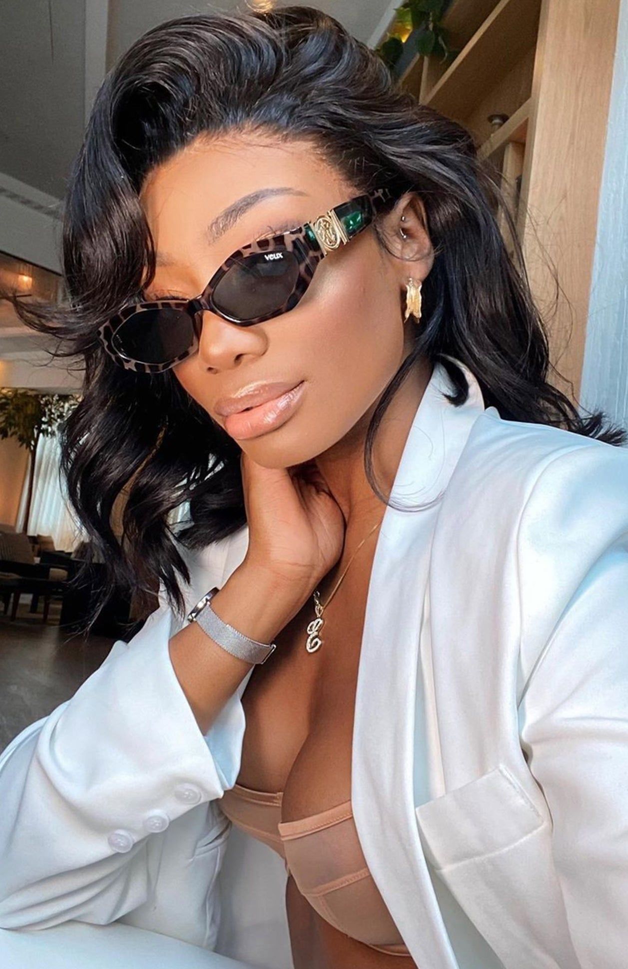 Kensington Sunglasses Tortoise sold by White Fox Boutique product image thumbnail 5