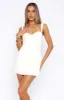 No You Hang Up Mini Dress Cream sold by White Fox Boutique