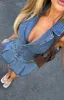 Midnight Whispers Denim Vest Mid Blue sold by White Fox Boutique