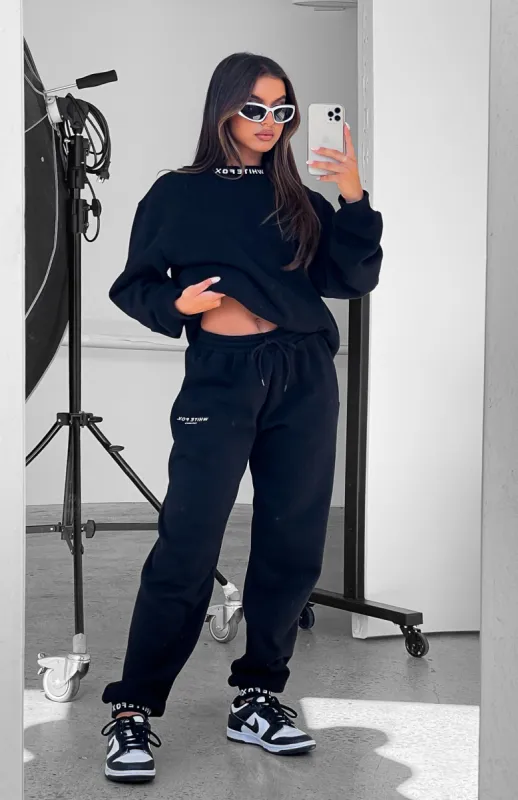 Put It On Repeat Sweatpants Black sold by White Fox Boutique