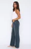 Desire Mid Rise Straight Leg Jeans Mid Blue Vintage sold by White Fox Boutique