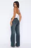 Desire Mid Rise Straight Leg Jeans Mid Blue Vintage sold by White Fox Boutique