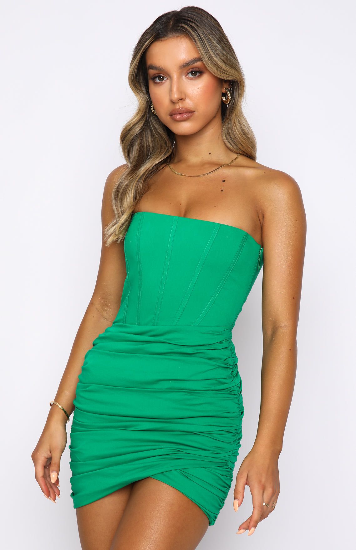 Don't Wait On It Mini Dress Green | Parallel Don't Wait On It Mini Dress Green | Parallel
