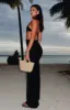 Soft Sands Maxi Dress Black sold by White Fox Boutique