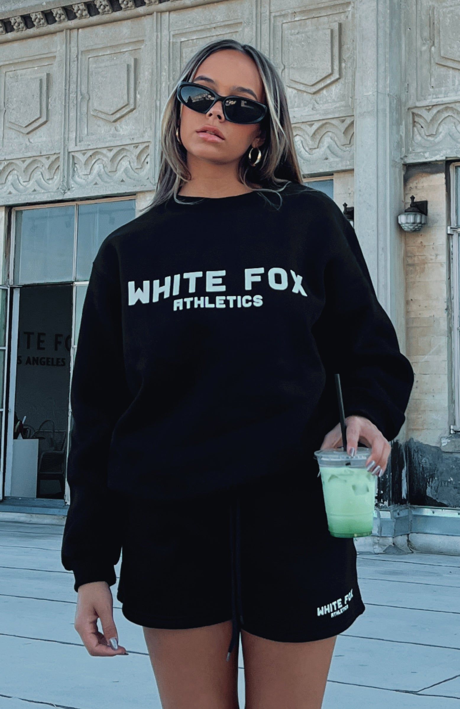 The Next Level Oversized Sweater Black sold by White Fox Boutique