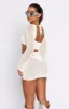 I Was Here Long Sleeve Crochet Crop Off White sold by White Fox Boutique