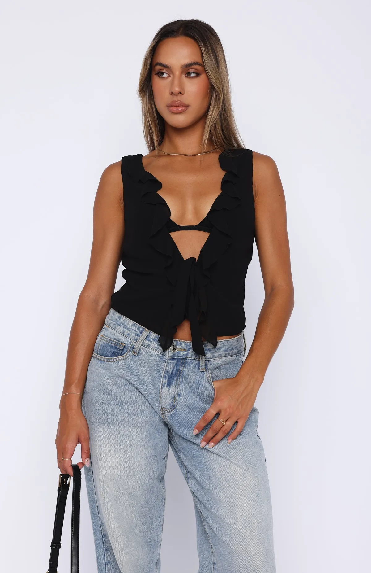 Sleep It Off Top Black sold by White Fox Boutique product image thumbnail 2