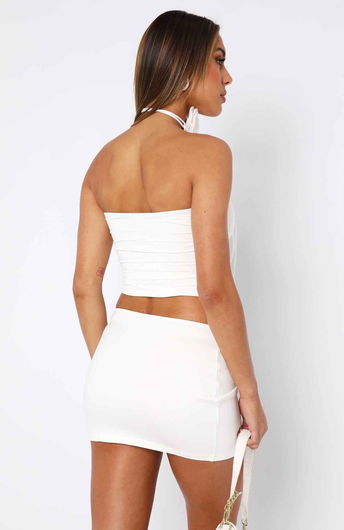 Mad At Me Strapless Top White sold by White Fox Boutique product image thumbnail 4