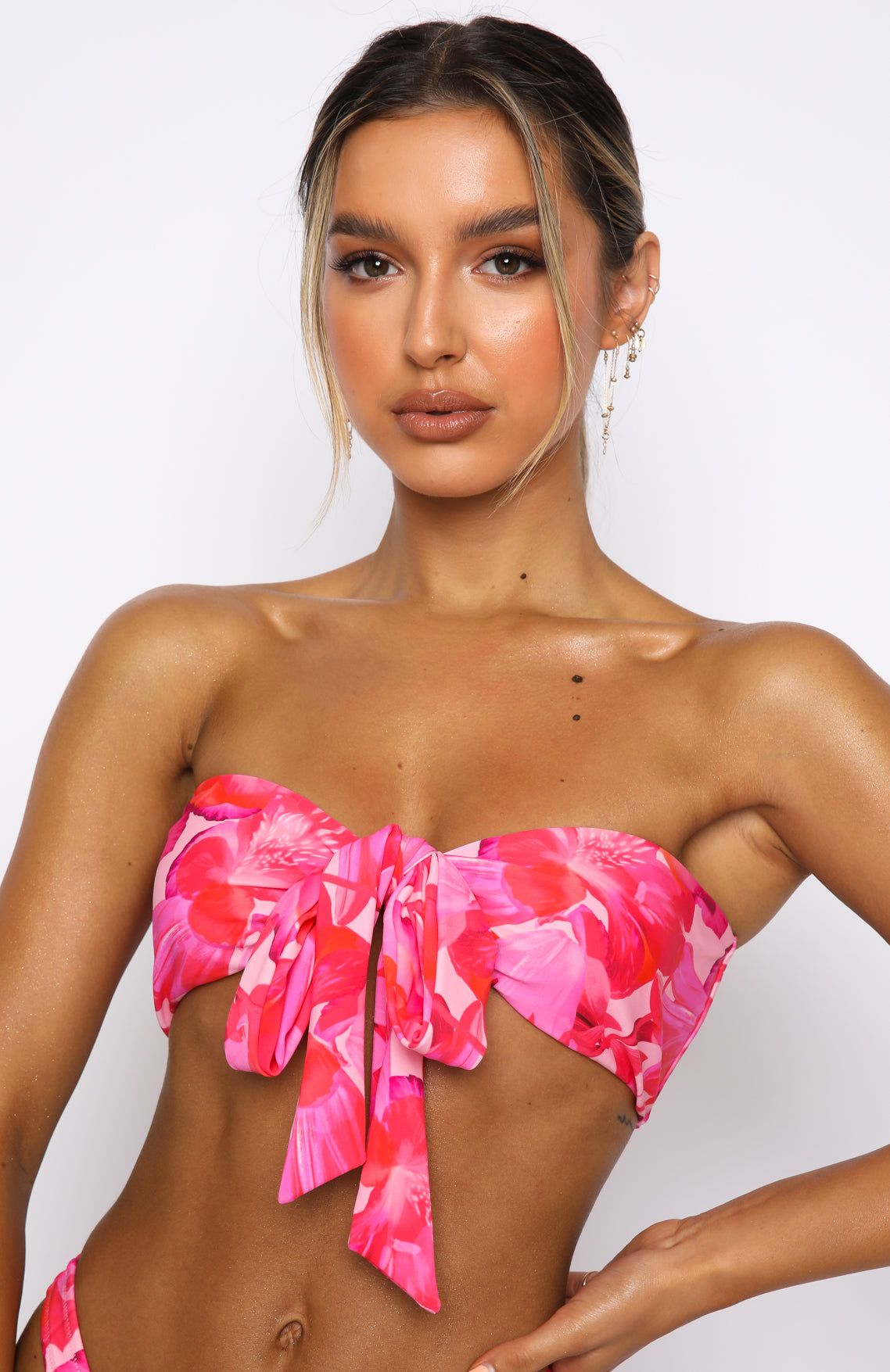 Girls Trip Bikini Top Rose Et Rouge Print sold by White Fox Boutique product image thumbnail 2