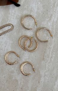Charlie Earring Set Gold sold by White Fox Boutique
