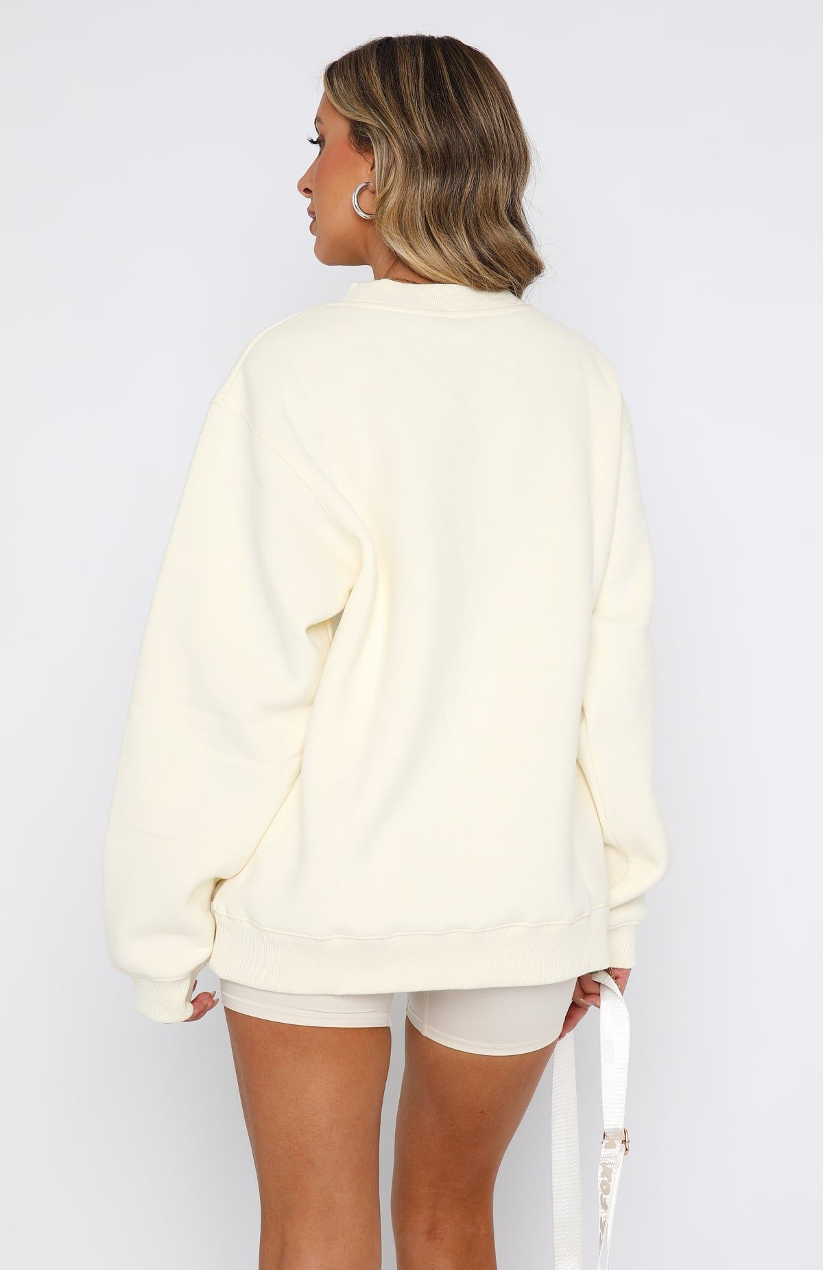 Take Me To Paris Oversized Sweater Cream sold by White Fox Boutique product image thumbnail 4