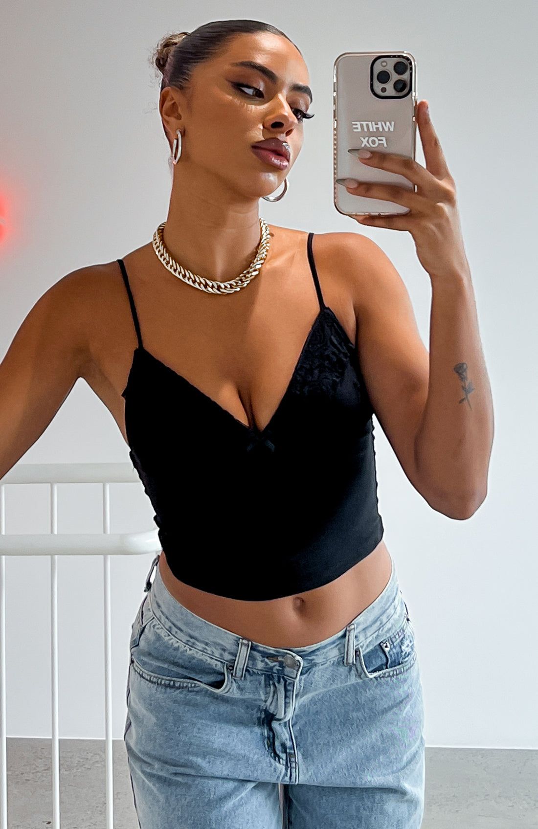 Infatuation Cami Black sold by White Fox Boutique product image thumbnail 5