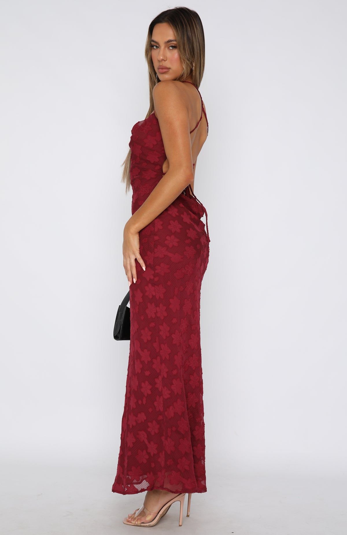Made For Me Maxi Dress Wine sold by White Fox Boutique product image thumbnail 3