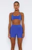 She's Healthy Sports Crop Cobalt sold by White Fox Boutique