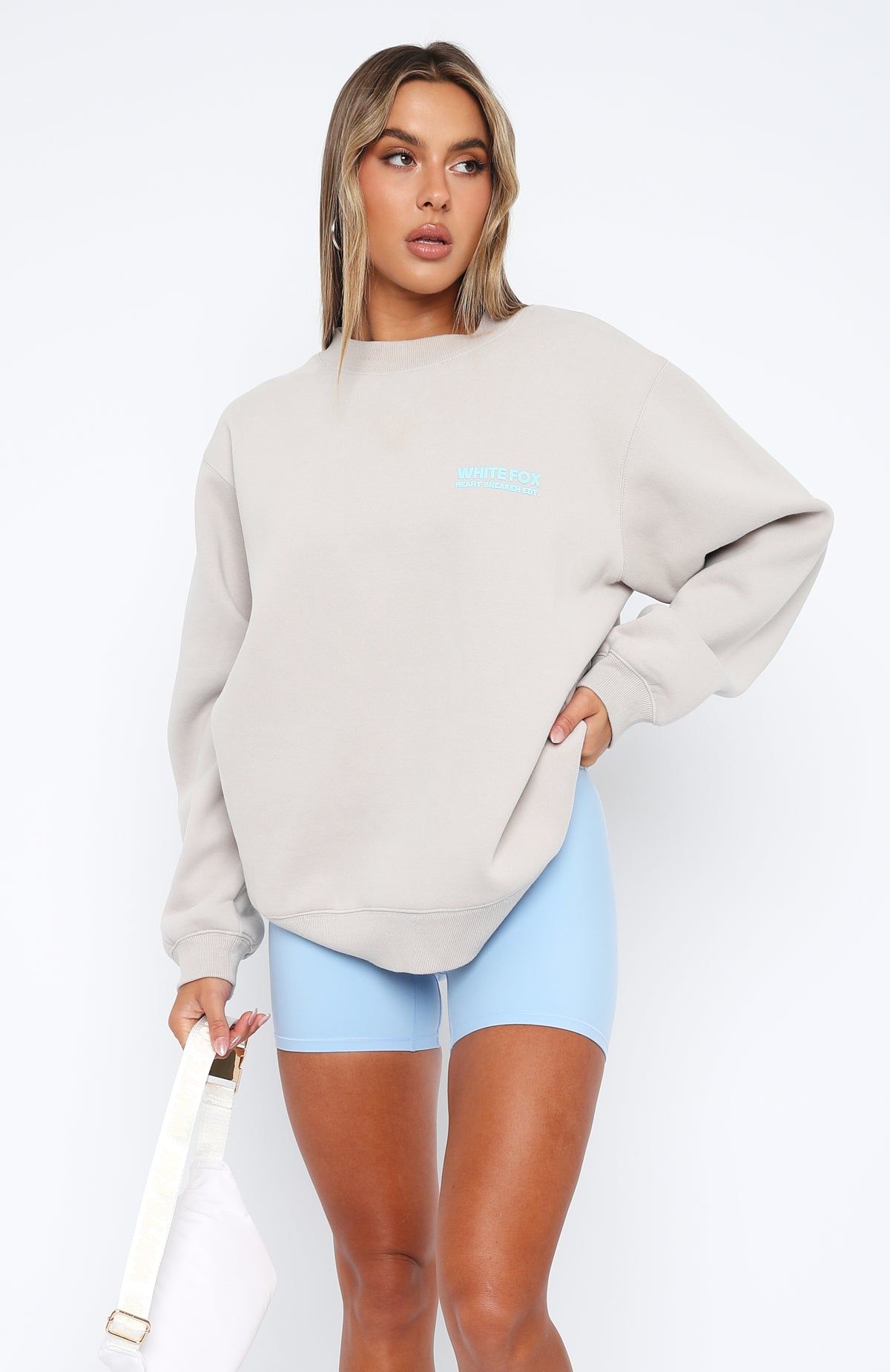 Heartbreak Oversized Sweater Lunar sold by White Fox Boutique product image thumbnail 2