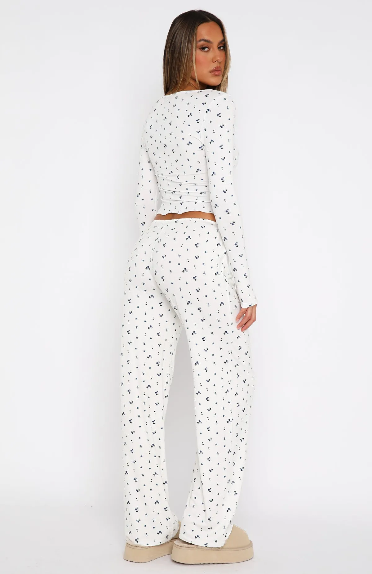 Dreamy Pyjama Pants Ditsy Blues sold by White Fox Boutique product image thumbnail 4