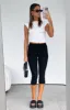 Day For It Capri Pants Black sold by White Fox Boutique