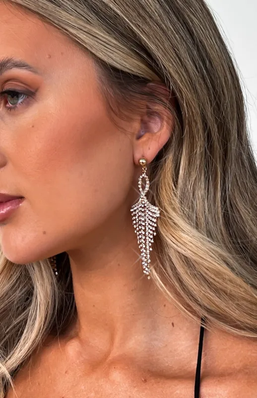 Kris Earrings Gold sold by White Fox Boutique