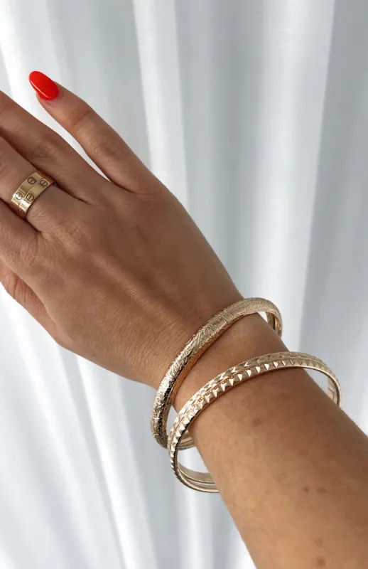 Ozzie Bracelet Set Gold sold by White Fox Boutique