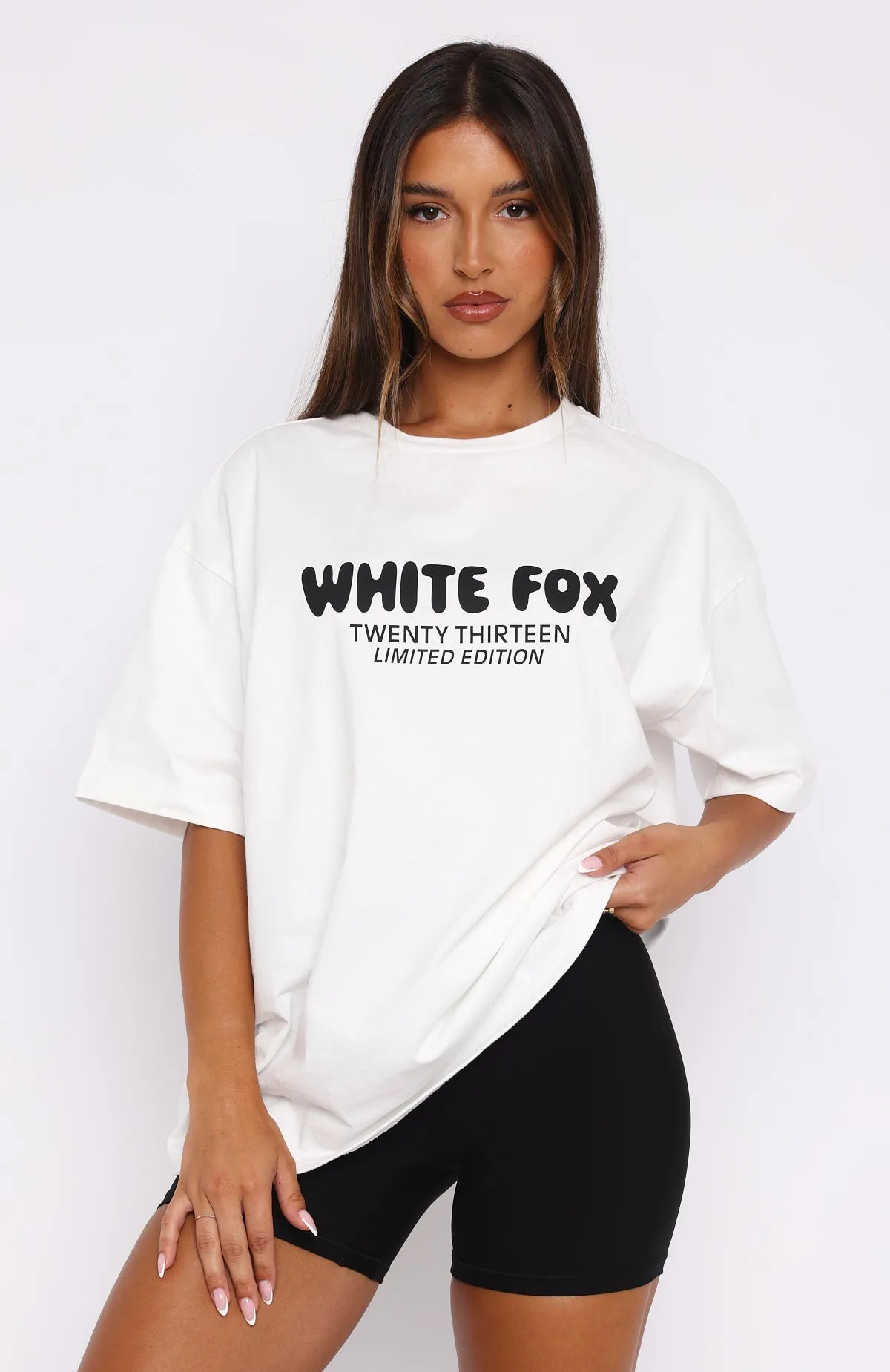 Looking For More Oversized Tee White sold by White Fox Boutique product image thumbnail 2