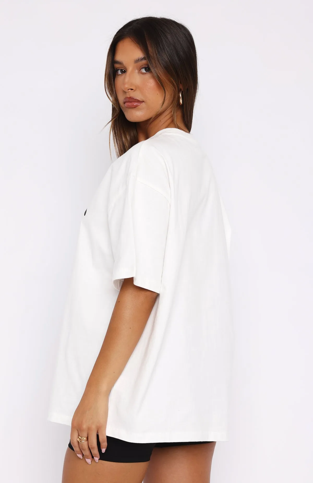 Looking For More Oversized Tee White sold by White Fox Boutique product image thumbnail 4
