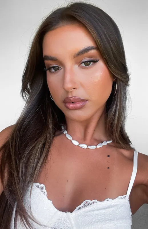 Layla Pearl Necklace Gold sold by White Fox Boutique