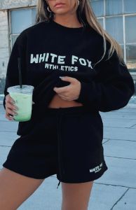 The Next Level Lounge Shorts Black sold by White Fox Boutique