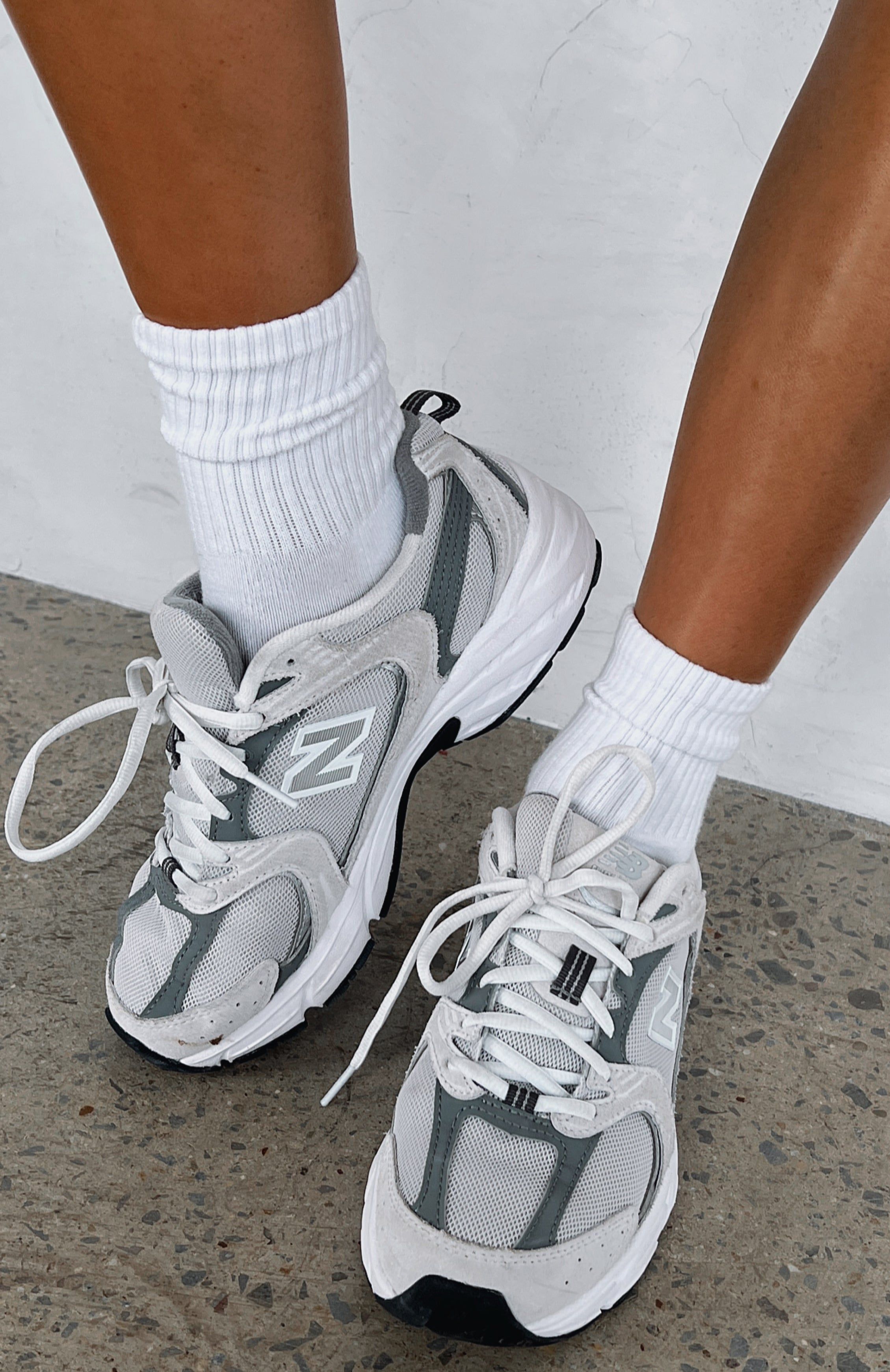 Keep It Quiet Socks White sold by White Fox Boutique