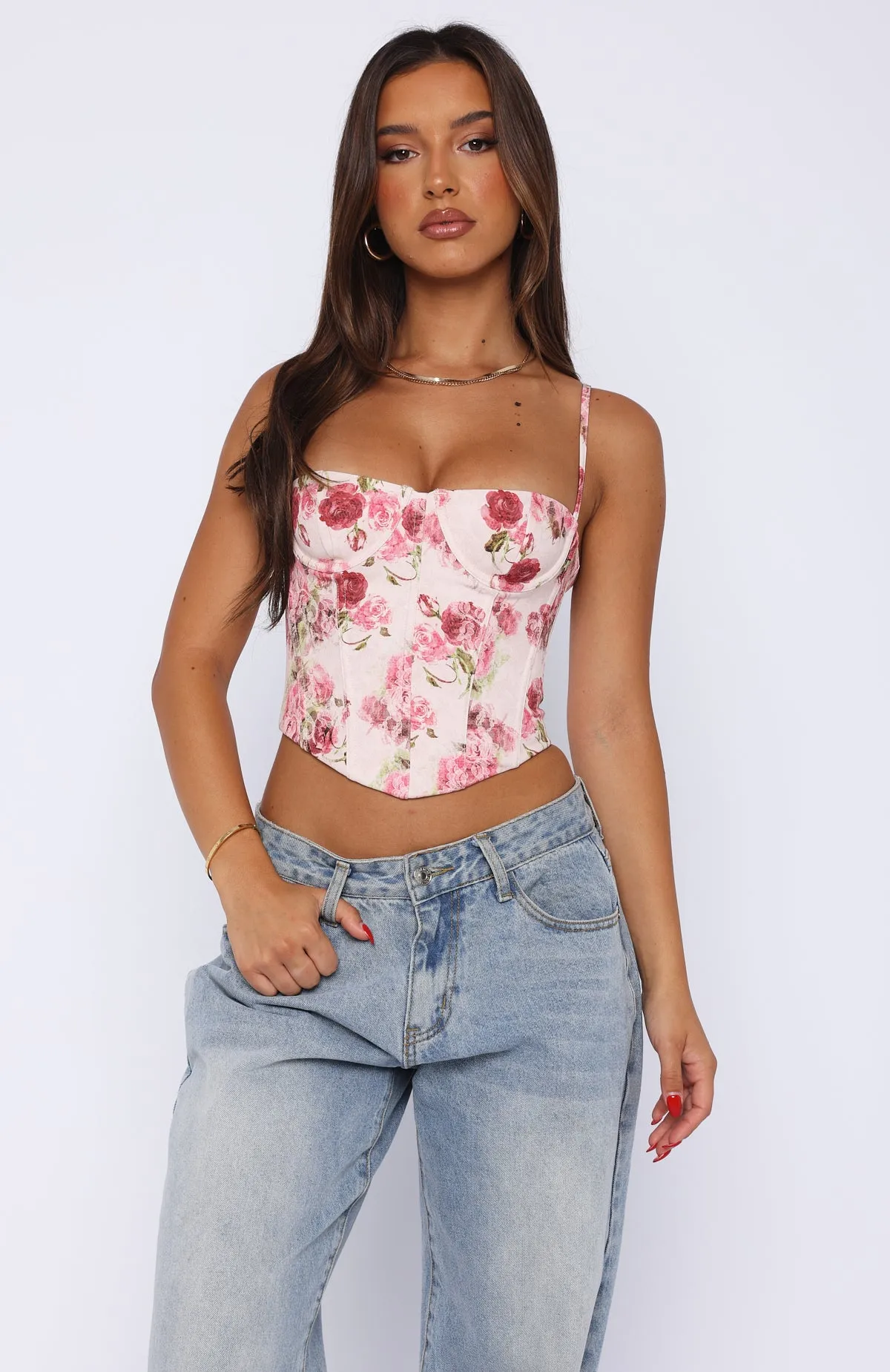 In The Morning Bustier Dusty Rose sold by White Fox Boutique product image thumbnail 2