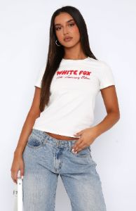 10th Anniversary Edition Baby Tee White sold by White Fox Boutique