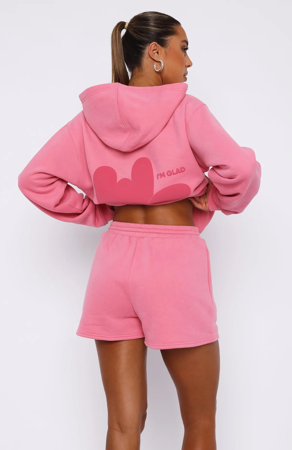 I'm Glad Lounge Shorts Pink sold by White Fox Boutique product image thumbnail 4