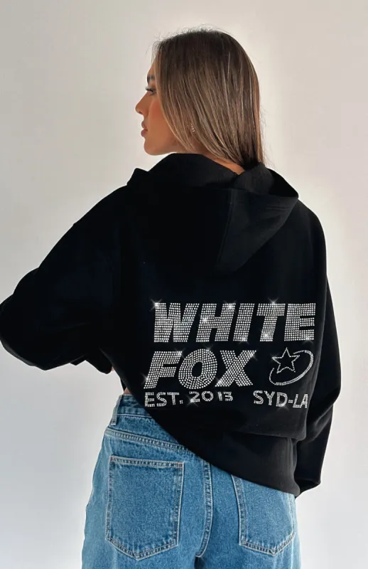 Always Shining Oversized Hoodie Black sold by White Fox Boutique