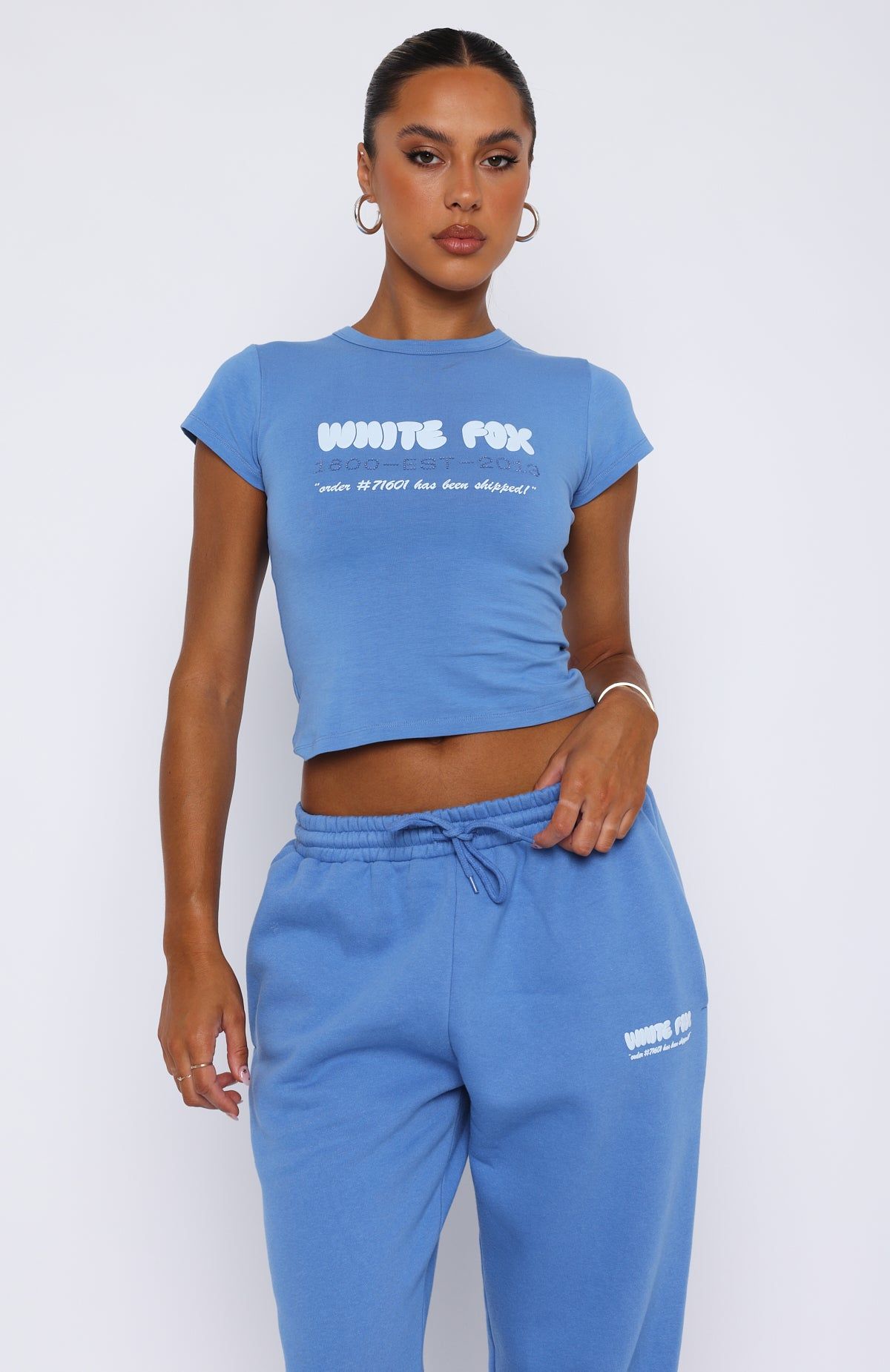 Call Me Baby Tee Blue sold by White Fox Boutique product image thumbnail 2