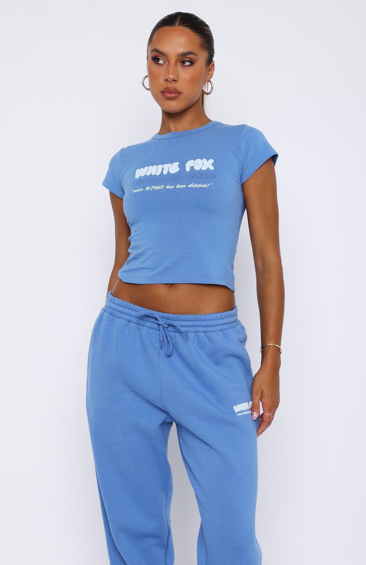 Call Me Baby Tee Blue sold by White Fox Boutique product image thumbnail 5