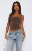 You're All Mine Top Mocha sold by White Fox Boutique
