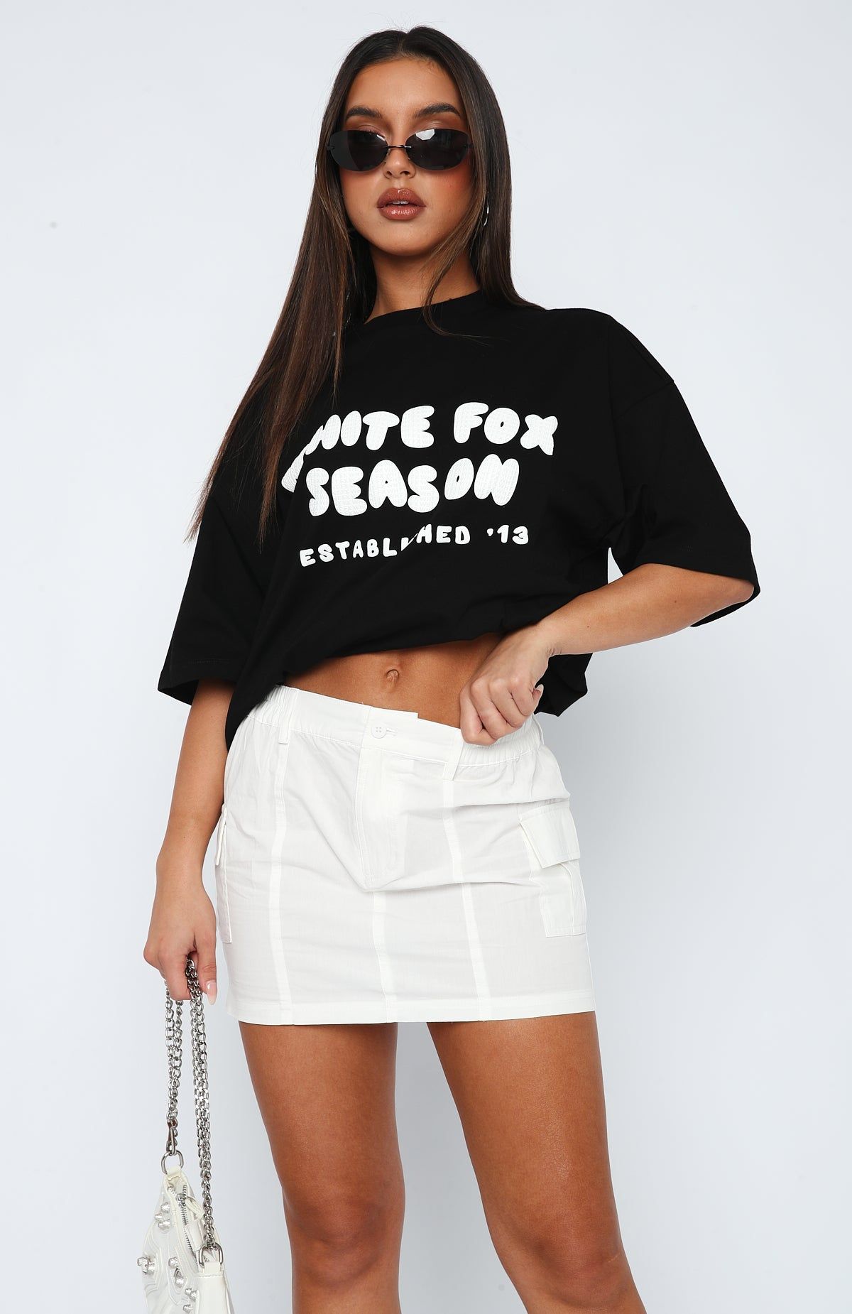 Wish I Loved You Mini Skirt White sold by White Fox Boutique product image thumbnail 2