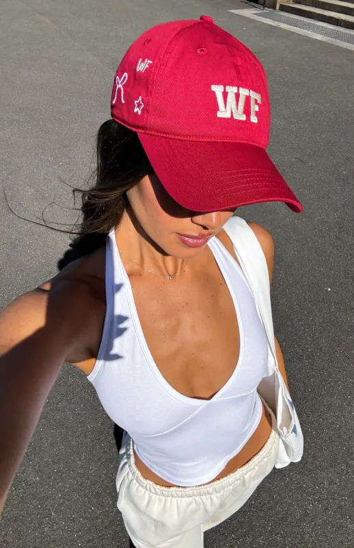 Newsflash Cap Red sold by White Fox Boutique